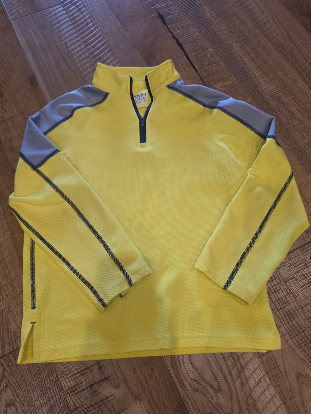 Youth Under Armour Yellow Quarter-Zip Performance Pullover